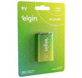 Bateria Alcalina Elgin 9V HT01