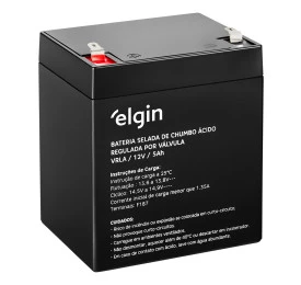 Bateria para Nobreak Elgin Selada 12V/5AH