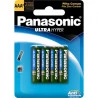Pilha PANASONIC AA UM3SH Cartela 4 unidades