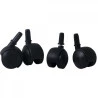 Suporte para CPU com Rodinhas Preto