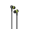 Fone de Ouvido C3Tech Intra Spirit EP-05BGN Preto/Verde