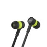 Fone de Ouvido C3Tech Intra Spirit EP-05BGN Preto/Verde