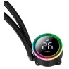 Water Cooler Rise Mode Aura Ice Black ARGB, 240mm, Preto - RM-WAIB-05-ARGB
