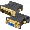 Adaptador DVI-I Dual Link Macho 24+5 para VGA Fêmea Preto STORM