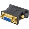 Adaptador DVI-I Dual Link Macho 24+5 para VGA Fêmea Preto STORM