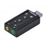 Placa de Som Vinik USB 7.1 Canais Virtual AUSB71